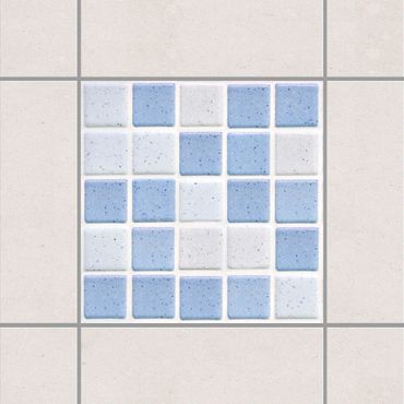 Adesivo per piastrelle - Mosaic Tiles Light Blue 10x10 cm