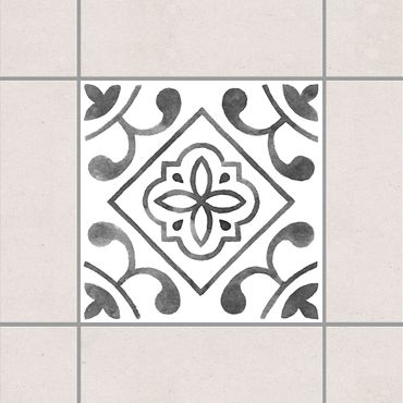 Adesivo per piastrelle - Pattern Gray White Series No.2