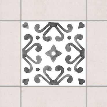 Adesivo per piastrelle - Pattern Gray White Series No.7