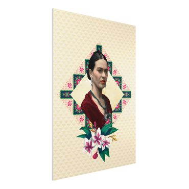 Quadro in forex -Frida Kahlo - Flowers And Geometry- Verticale 3:4