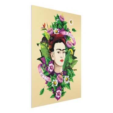 Quadro in forex -Frida Kahlo - Frida, Monkey And Parrot- Verticale 3:4