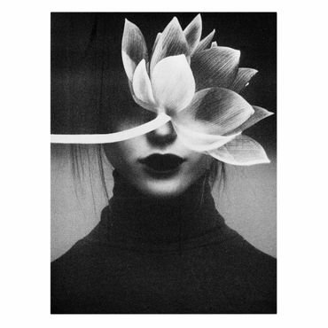 Stampa su tela - Esperimento fotografico Lotus - Formato verticale 3:4