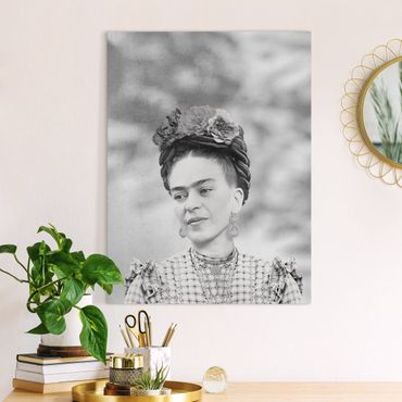 Stampa su tela - Ritratto di Frida Kahlo - Formato verticale 3:4