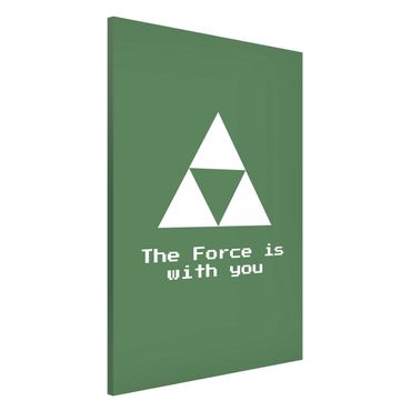 Lavagna magnetica - Simbolo Gaming The Force is with You - Formato verticale 2:3