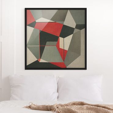 Poster con cornice - Volpe geometrica