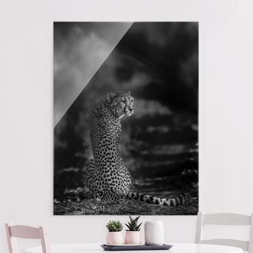 Quadro in vetro - Cheetah In Wildness - Verticale 3:4