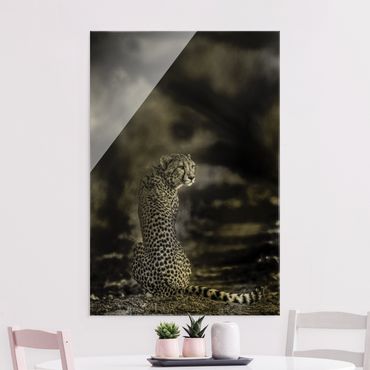 Quadro in vetro - Cheetah In Wildness - Verticale 2:3