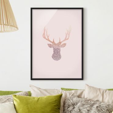 Poster con cornice - Cervo luccicante