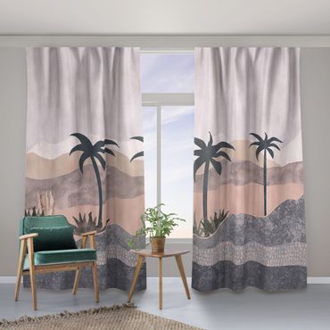 Tenda - Paesaggio grafico con palme