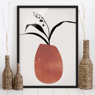 Poster con cornice - Mondo vegetale grafico - Mughetto
