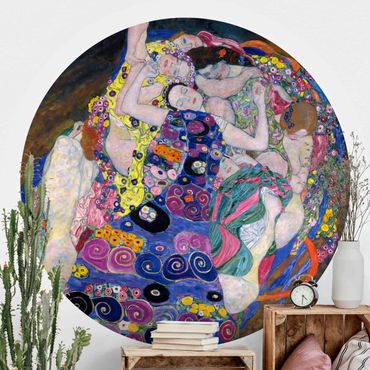 Carta da parati rotonda autoadesiva - Gustav Klimt - La Vergine