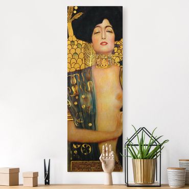 Quadro su tela naturale - Gustav Klimt - Giuditta I - Formato verticale 1:3