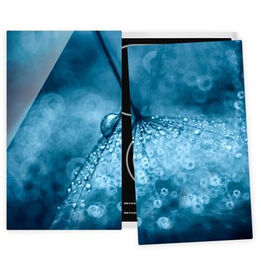 Coprifornelli in vetro - Tarassaco Blu In The Rain