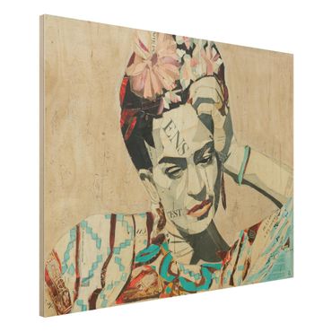 Quadro in legno -Frida Kahlo - Collage No.1- Orizzontale 4:3