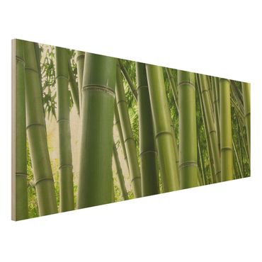 Quadro in legno - Bamboo Trees No.1 - Panoramico
