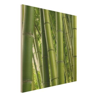Quadro in legno - Bamboo Trees No.1 - Quadrato 1:1