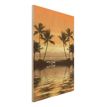 Quadro in legno - Caribbean Sunset I - Verticale 2:3