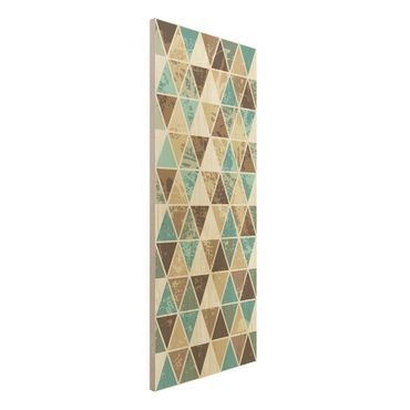 Quadro in legno - Triangle repeat pattern - Pannello