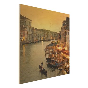 Quadro in legno - Grand Canal of Venice - Quadrato 1:1