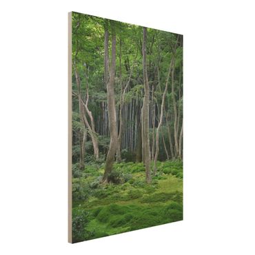 Quadro in legno - Japanese Forest - Verticale 3:4
