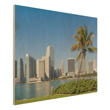 Quadro in legno - Miami Beach Skyline - Orizzontale 4:3