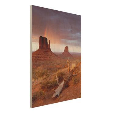 Quadro in legno - Monument Valley at sunset - Verticale 3:4