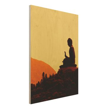 Quadro in legno - Resting Buddha - Verticale 3:4