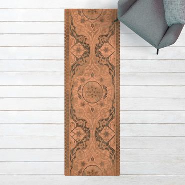 Tappetino di sughero - Pannello di legno persiano vintage I - Formato verticale 1:3