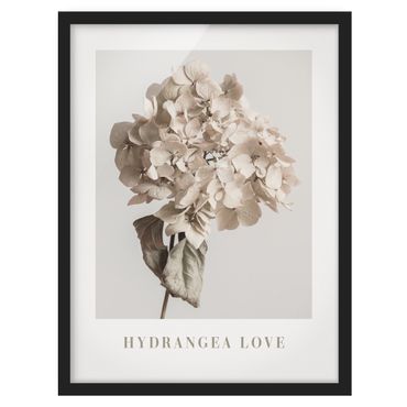 Poster con cornice - Hydrangea Love