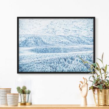 Poster con cornice - Fantasia glaciale islandese