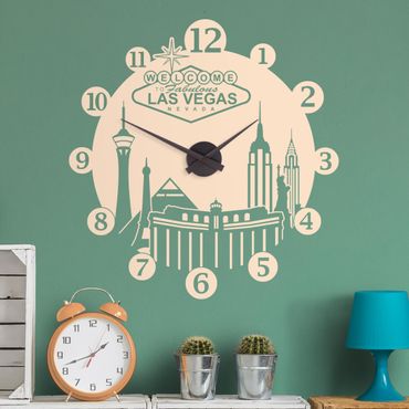 Adesivo murale orologio - Las Vegas
