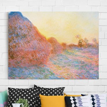 Stampa su tela - Claude Monet - Pagliaio alla Luce del Sole - Orizzontale 4:3