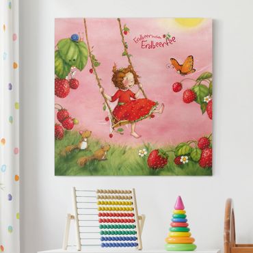 Stampa su tela - The Strawberry Fairy - Treeswing - Quadrato 1:1