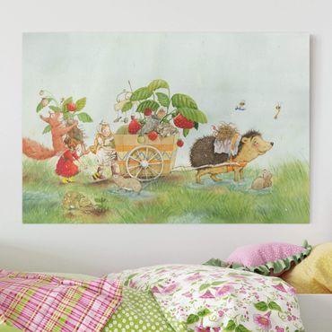 Stampa su tela - The Strawberry Fairy - With Hedgehog - Orizzontale 3:2