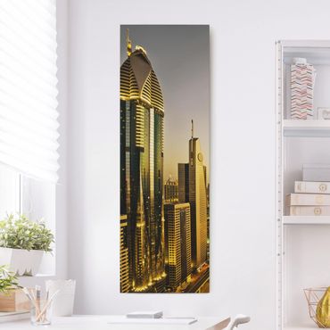 Stampa su tela - Golden Dubai - Pannello