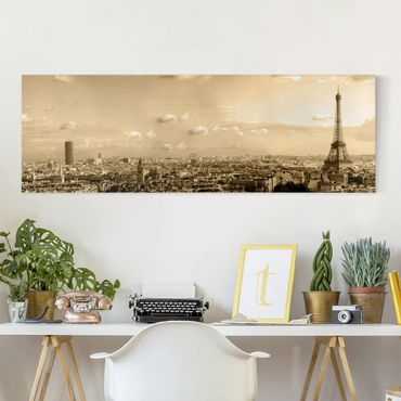 Stampa su tela - I Love Paris - Panoramico