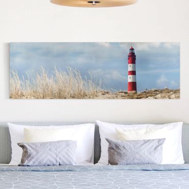 Stampa su tela - Lighthouse In The Dunes - Panoramico