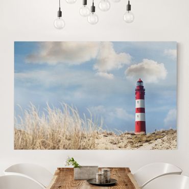 Stampa su tela - Lighthouse in the dunes - Orizzontale 3:2