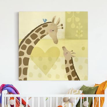 Stampa su tela - Mum And I - Giraffes - Quadrato 1:1