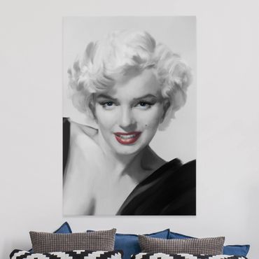 Stampa su tela - Marilyn sul divano - Verticale 2:3