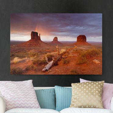 Stampa su tela - Monument Valley at sunset - Orizzontale 3:2