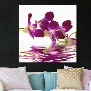 Stampa su tela - Pink Orchid Waters - Quadrato 1:1