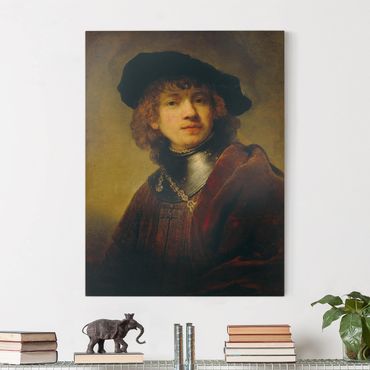 Stampa su tela - Rembrandt van Rijn - Auto Ritratto - Verticale 3:4
