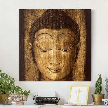 Stampa su tela - Smiling Buddha - Quadrato 1:1