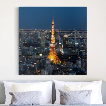 Stampa su tela - Tokyo Tower - Quadrato 1:1