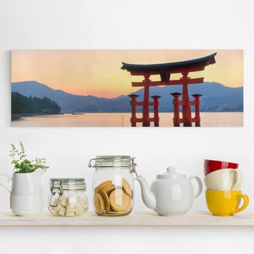 Stampa su tela - Torii At Itsukushima - Panoramico