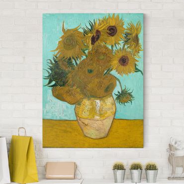 Stampa su tela - Vincent van Gogh - Vaso con Dodici Girasoli - Verticale 3:4