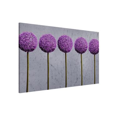 Lavagna magnetica - Allium Ball Flower - Formato orizzontale 2:3