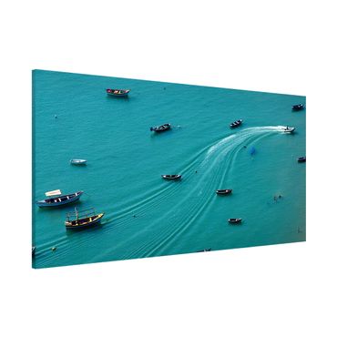 Lavagna magnetica - Pesca barche ancorate - Panorama formato orizzontale