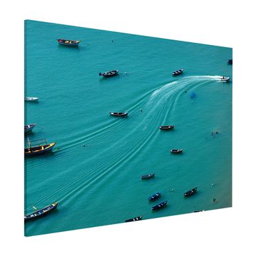 Lavagna magnetica - Pesca barche ancorate - Formato orizzontale 3:4